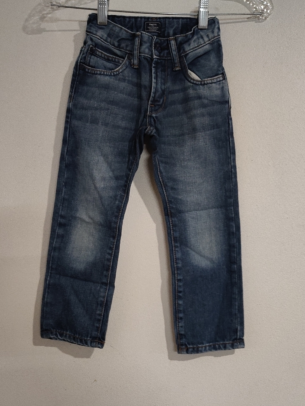 GAP Boys Blue Faded Straight-Leg Jeans